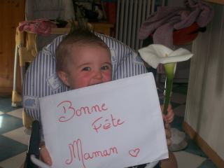 C'�tait aussi la f�te des m�res...du coup je me transforme en petit gar�on sage!