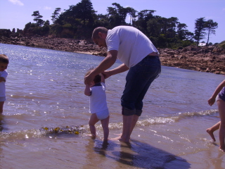 Premiers pas dans l'eau!