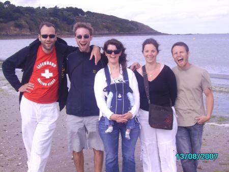 Avec Antoine, Romain, Peggy et Guillaume
