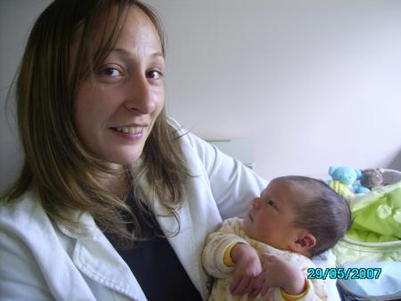 Avec Val�rie, la cousine de Papa