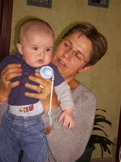 Avec Jocelyne, la tante de Papa