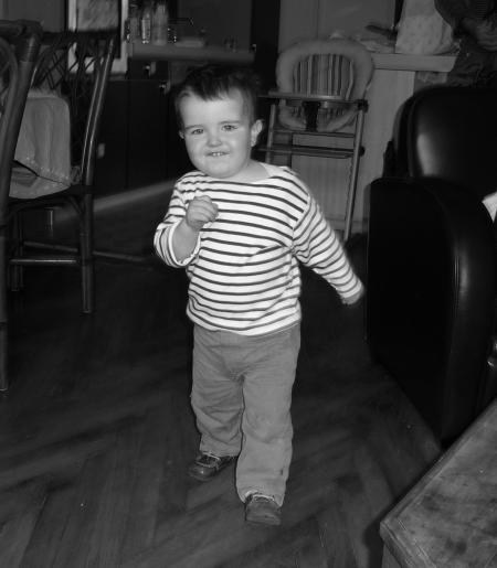 Je suis maintenant tr�s � l'aise quand je marche!