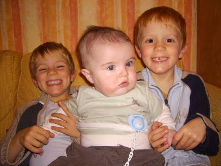 Avec mes cousins Edern et Briac!